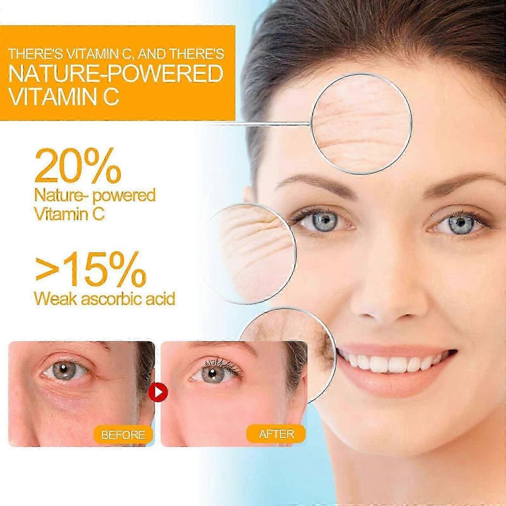 Revitalizing Vitamin C AntiAging Face Serum with Retinol  Jojoba Oil  Hydrating, Skin Renewal, Reduces Fine Lines  Wrinkles, Suitable for Face, Nec