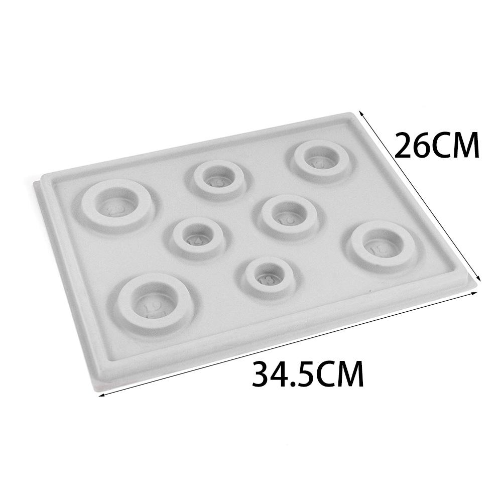 Gray Flocked Bead Board For DIY Bracelet Necklace Beading Jewelry Making Organizer Tray Design Craft Measuring Tool Accessories
