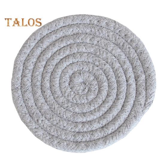 Stolní podložka opakovaně použitelná bavlněná podložka proti opaření Praktická ručně tkaná izolační podložka Jídelní dekorační podložka pod bar