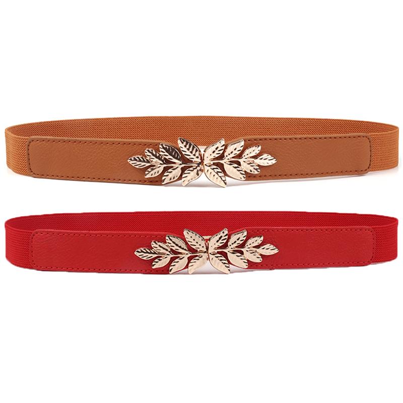 Waist Belt Elastic Slim Decorative Stretchy Quick Release Tight Waist Dress Belt