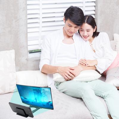 12 Inch Phone Screen Magnifier 3D Curved Screen Amplifier for Cell Phone Foldable Screen Enlarger Smartphone Stand for