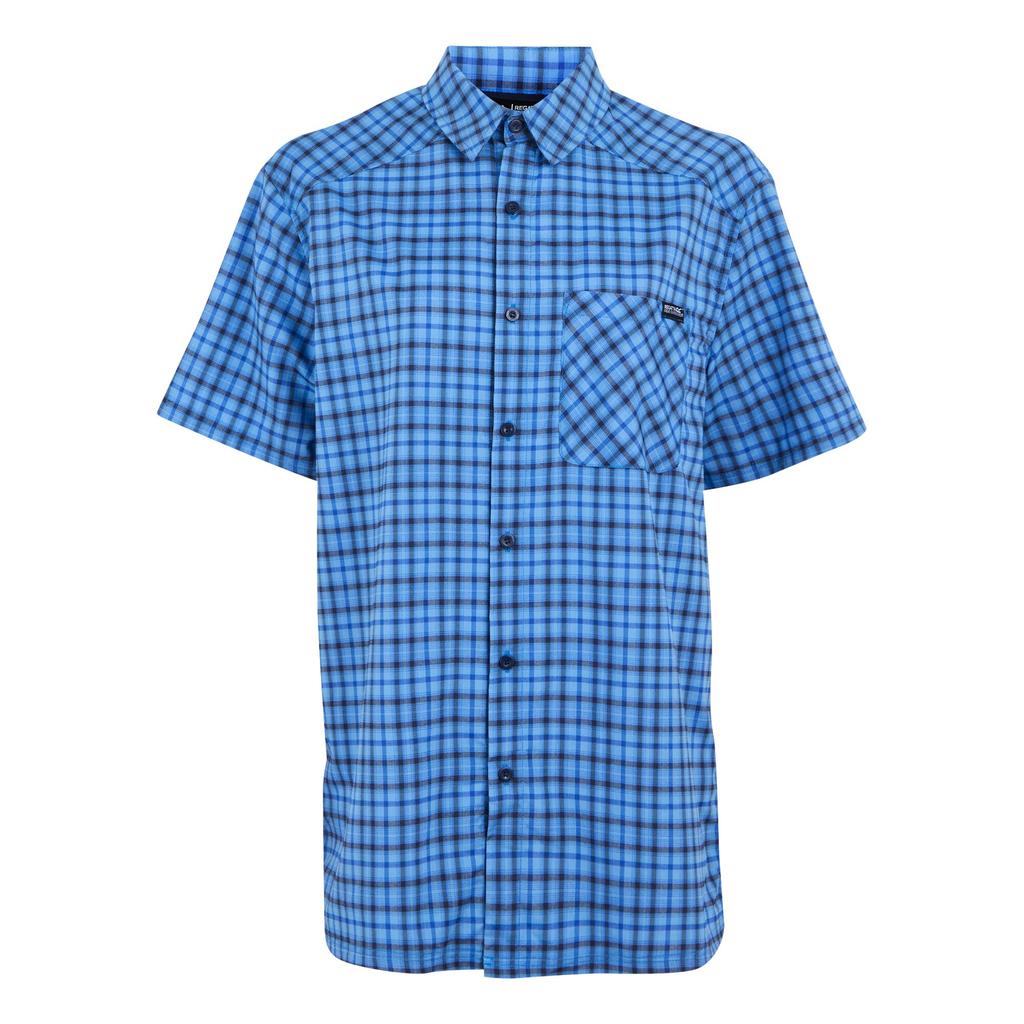 Regatta Mens Begarno Checked Short-Sleeved Shirt