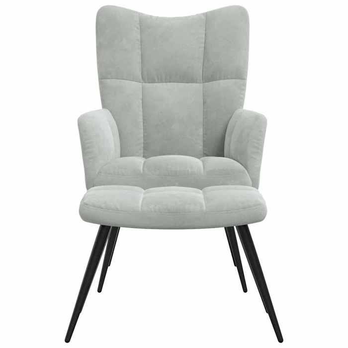 VidaXL Chaise de Relaxation avec Repose-pied Fauteuil de Détente Siège de Relaxation Chaise de Détente Salon Salle de Séjour 328084