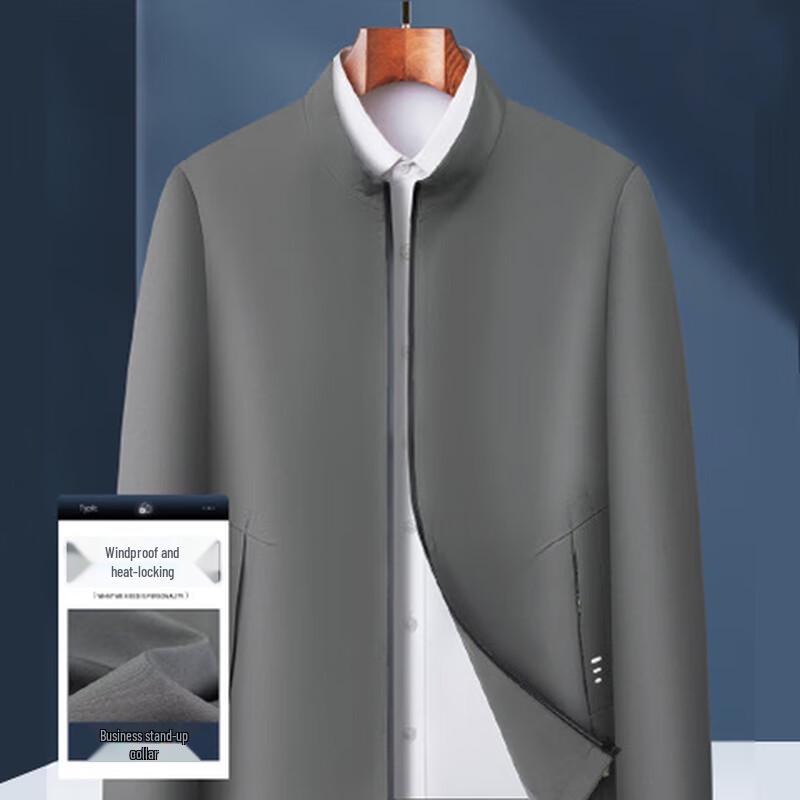 Futing Men's Windproof Stand Collar Jacket
