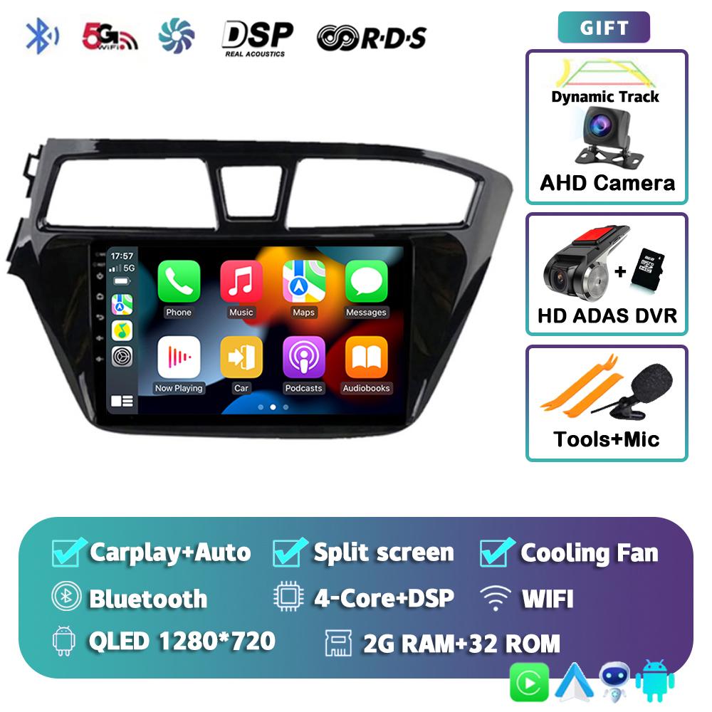 Android 14 Carplay Auto Car Radio For Hyundai I20 LHD 2015 2016 2017 2018 Navigation GPS Multimedia Video Player 2Din DVD Stereo