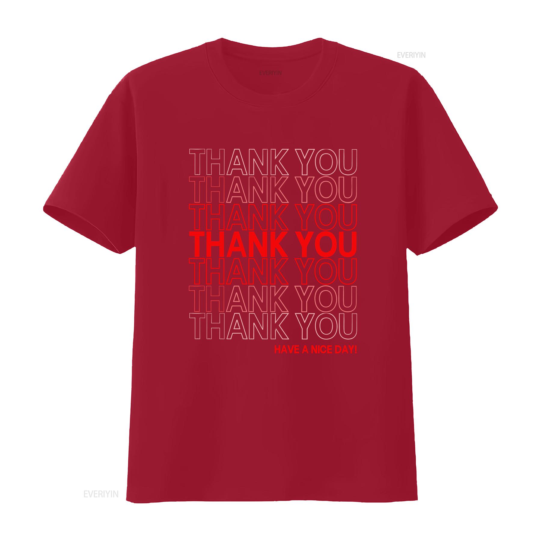 

Thank You Have A Nice Day T Shirt White And Grey vintage Washed graphic homme fashion Unisex Stylish Versatile designer clothes S
