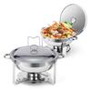 Insulated 4.5L Capacity Nonrust Steel Food Warmers Dish For Professional Catering Banquets Or Home Dining
