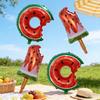 2/4pcs Summer Fruit Watermelon Ice Cream Balloon Set Hawaii Party Decoration Birthday Party Photo Props
