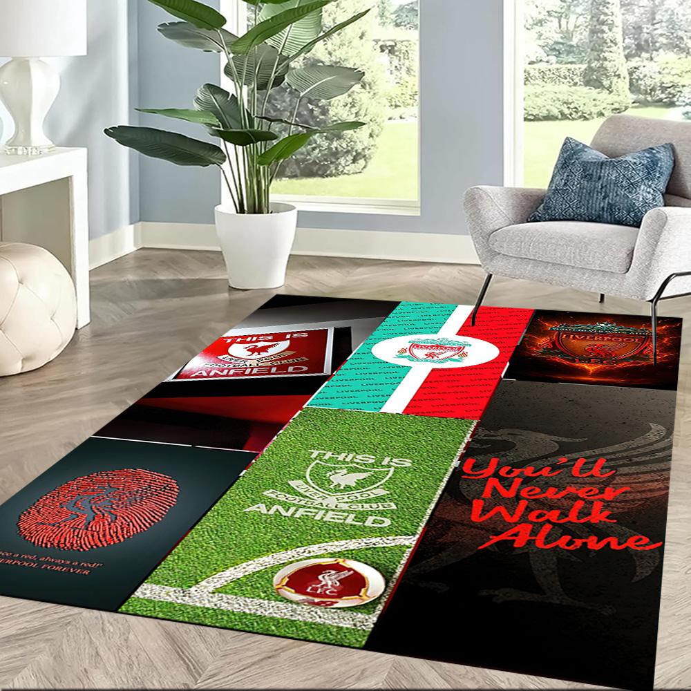 Liverpool Football Club Floor Rug Office Rug Suitable For Study Room Balcony Outdoor Playrooms Antislip Rug Decorate Offices Birthdaychristmas Gift