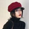 Keep Warm Women Octagonal Cap Korean Style Winter Painter Hat Retro Woolen Beret  Ladies