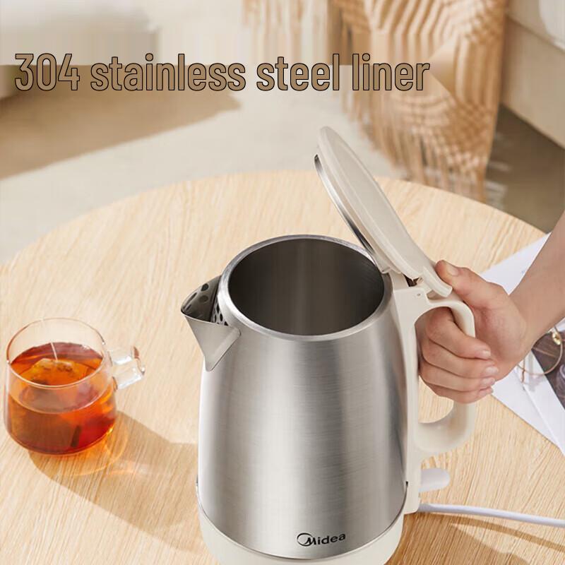 Midea 1.7L Automatic Shut-off Electric Kettle CN plug (adapter included)