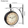 EuropeanVintage Clock Weatherproof Outdoor Large Wall Clock Pastoral Home Bedrooms Wall Clock silent indoor Study walldecoration
