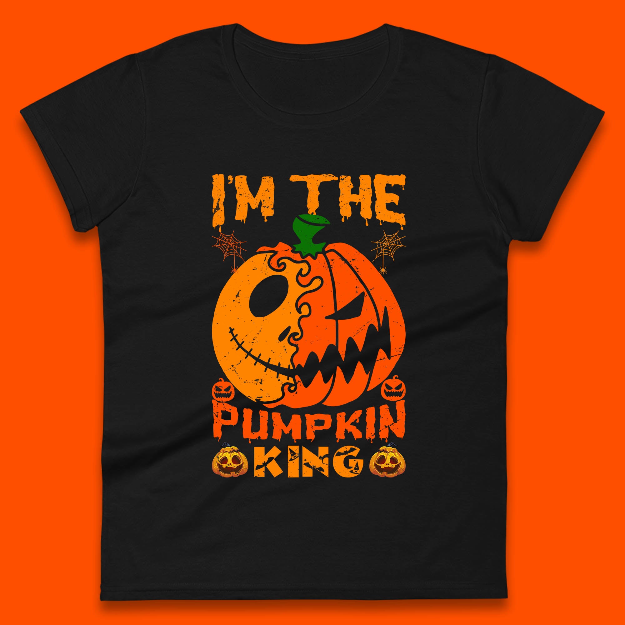 I m The Pumpkin King Halloween Jack Skellington Pumpkin Womens T Shirt Mens Tops Tees Unisex 2XL