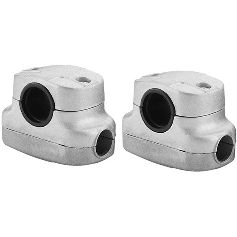 

AEE4-2Pcs Lawn Mower Universal Handle Clamp Fixed Bracket Clamp For 26Mm 28Mm Trimmer Brush Cutter Tube Mower Parts серебряный