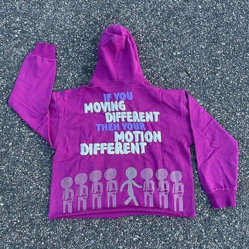 European and American Autumn Street Personality Hip-hop Letter Printed Hoodie Sweatshirt