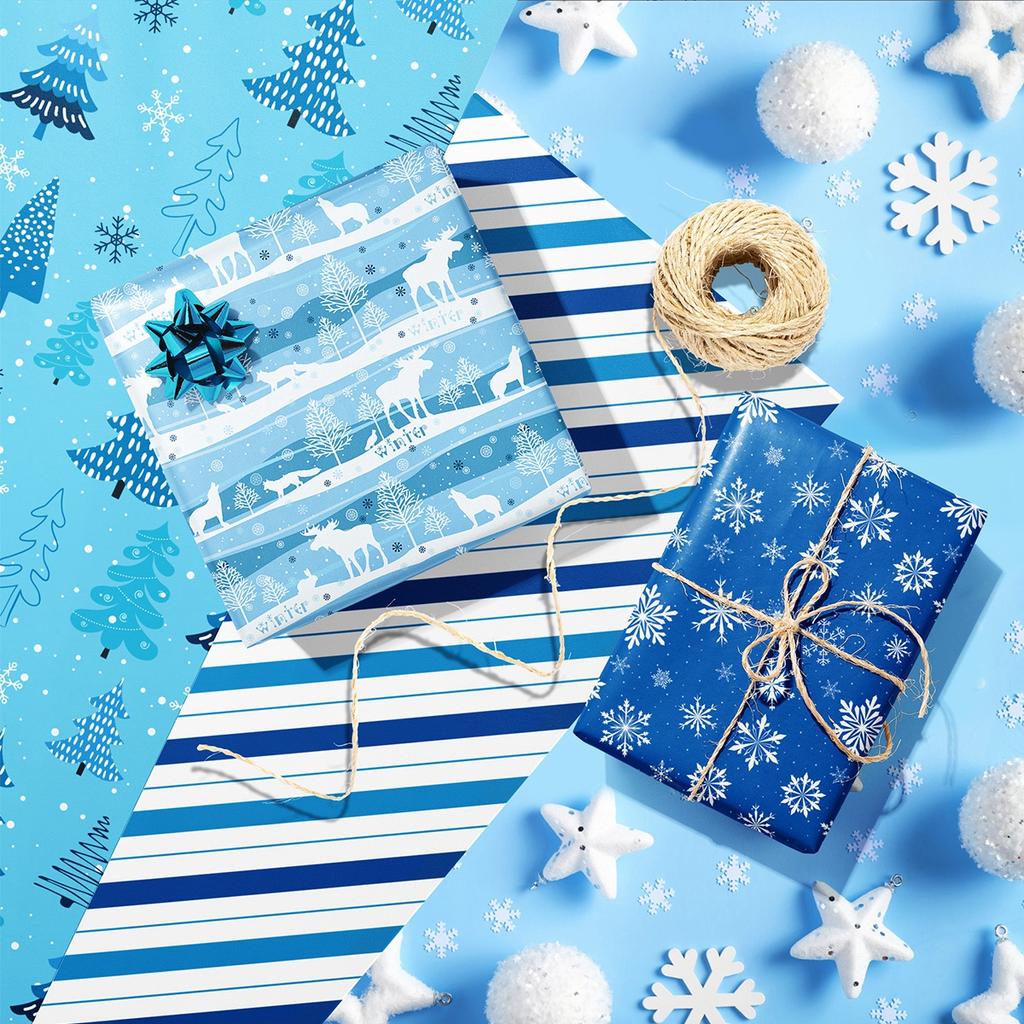 Weihnachtsgeschenkpapier Frohe Weihnachten Dekorationen für Zuhause 2024 Weihnachtsgeschenkpapier Navidad Natal Neujahrsgeschenke 2025