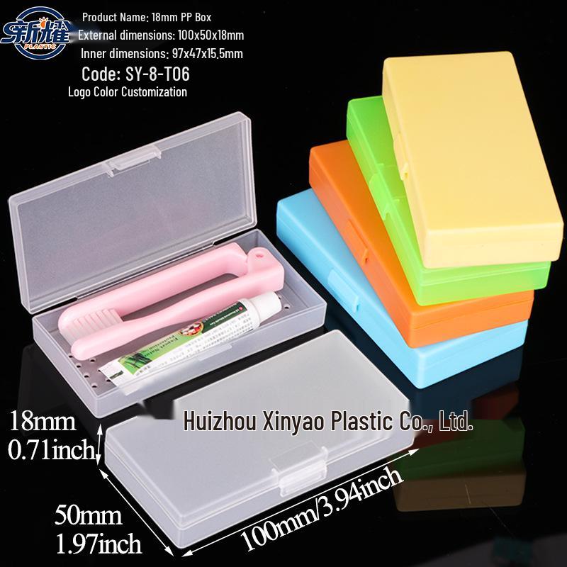 Transparent Travel Toothbrush Case with Drainage and Card Slot
