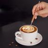 Stainless Steel Coffee Art Pen with Wood Handle Latte Pull Flower Needle