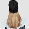 Gold Beige Wig with Beanie, 35cm Curly, Natural-Looking, for Cosplay and Medical Use, Popular with Korean Dancers and YouTubers