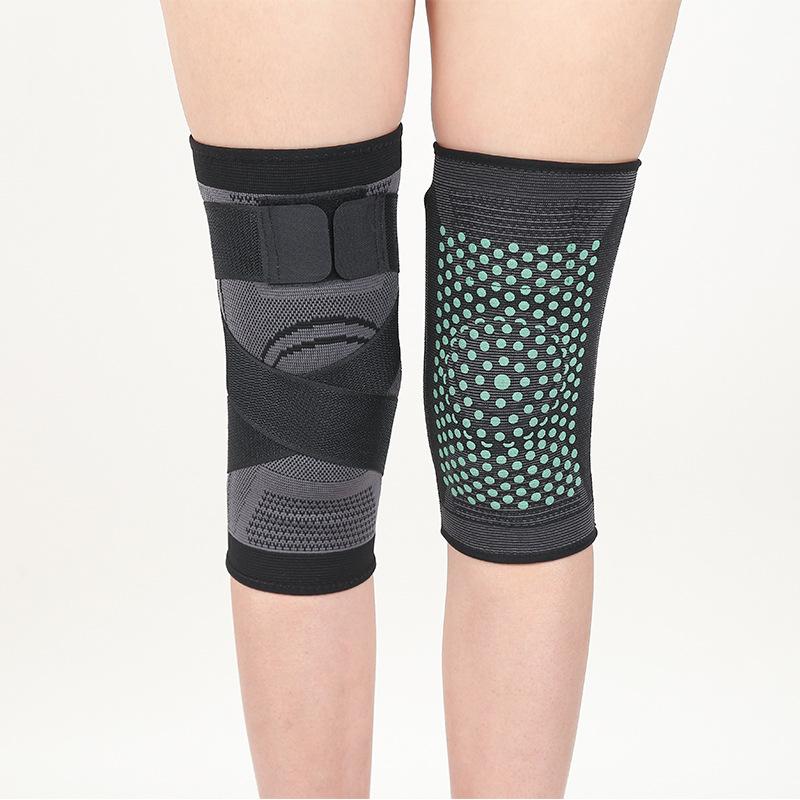 Sports Compression Strap Knee Pads Short Nylon Knit Breathable Wormwood Knee Guards for Cycling nylon
