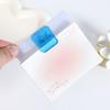 10pcs Square Letter Paper Clip Acrylic Document Folder Reusable Ticket Holder  Students