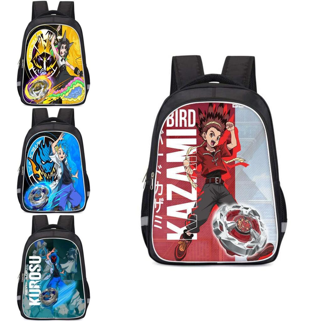 Beyblade X Skoletaske Rummeligt Rum Unisex Taske Til Daglig Brug