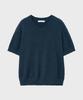 NOIRER Boucle V-Neck Half Knit (Marine Blue)