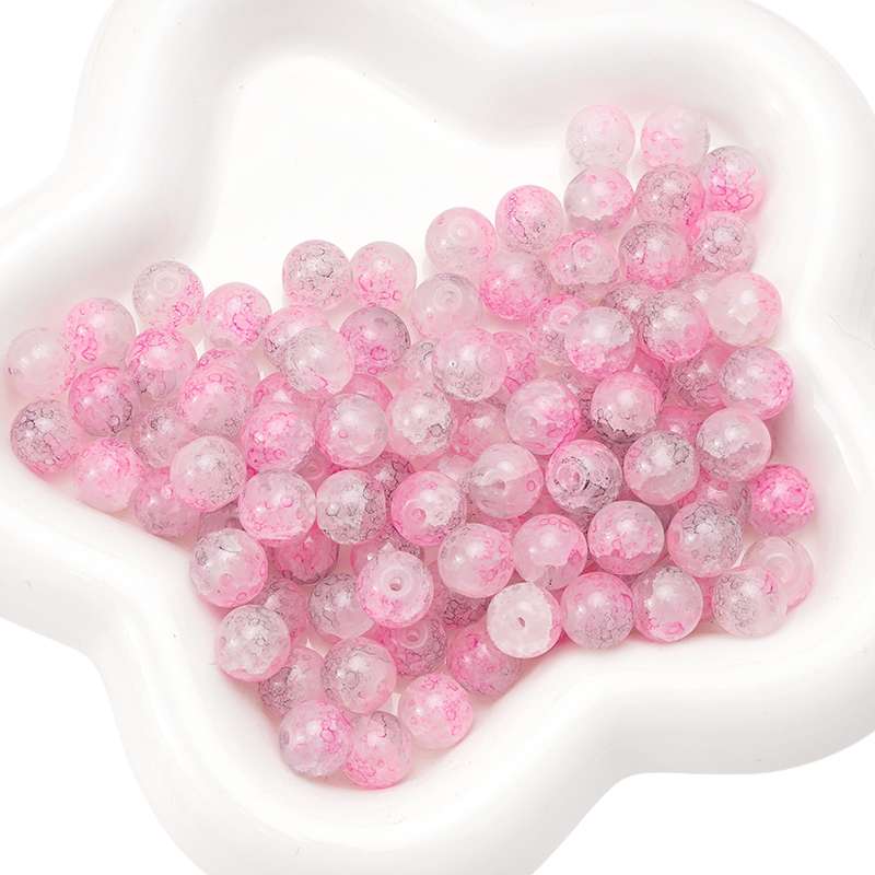 20 Stück Kristall-Glasperlen, Breakout-Kugeln, lose Distanzperlen für DIY-Armbänder, Halsketten, Schmuckherstellung