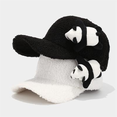 Lamb Plush Warm Baseball Cap Outdoor Leisure Cartoon Hat