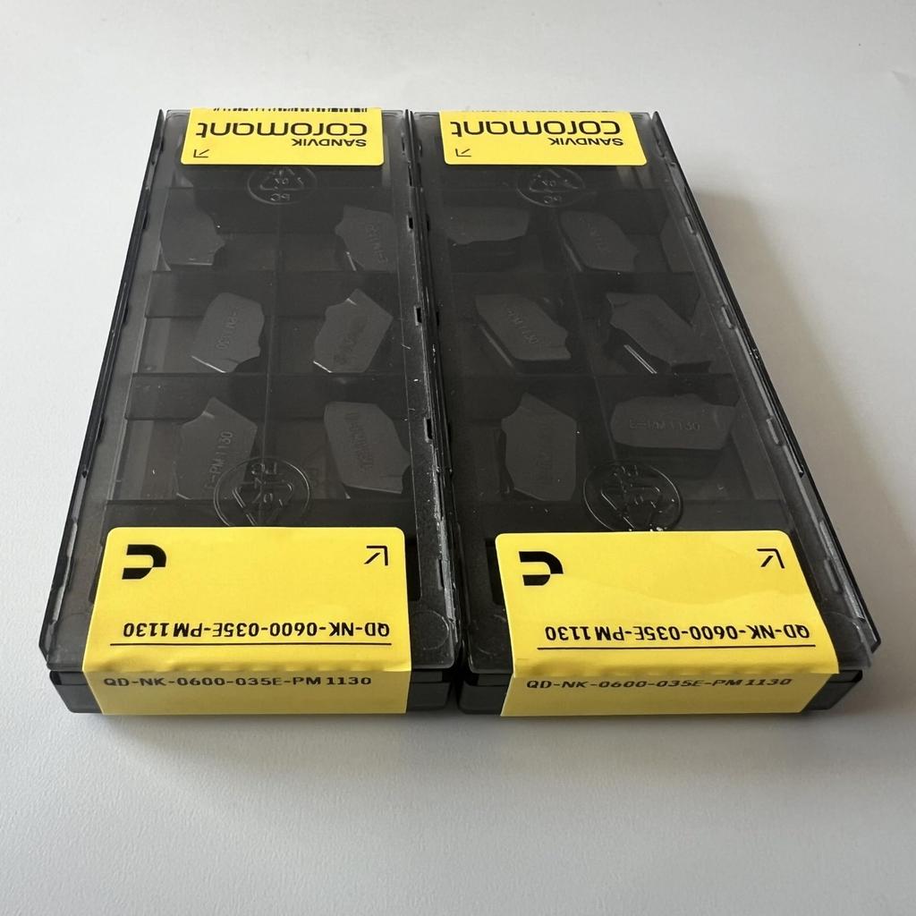 SANDVIK / QD-NK-0600-035E-PM 1130 / Original Swedish hard alloy blade 10 Pcs