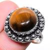 Tiger Eye Gemstone 925 Silver Jewelry Ring 7