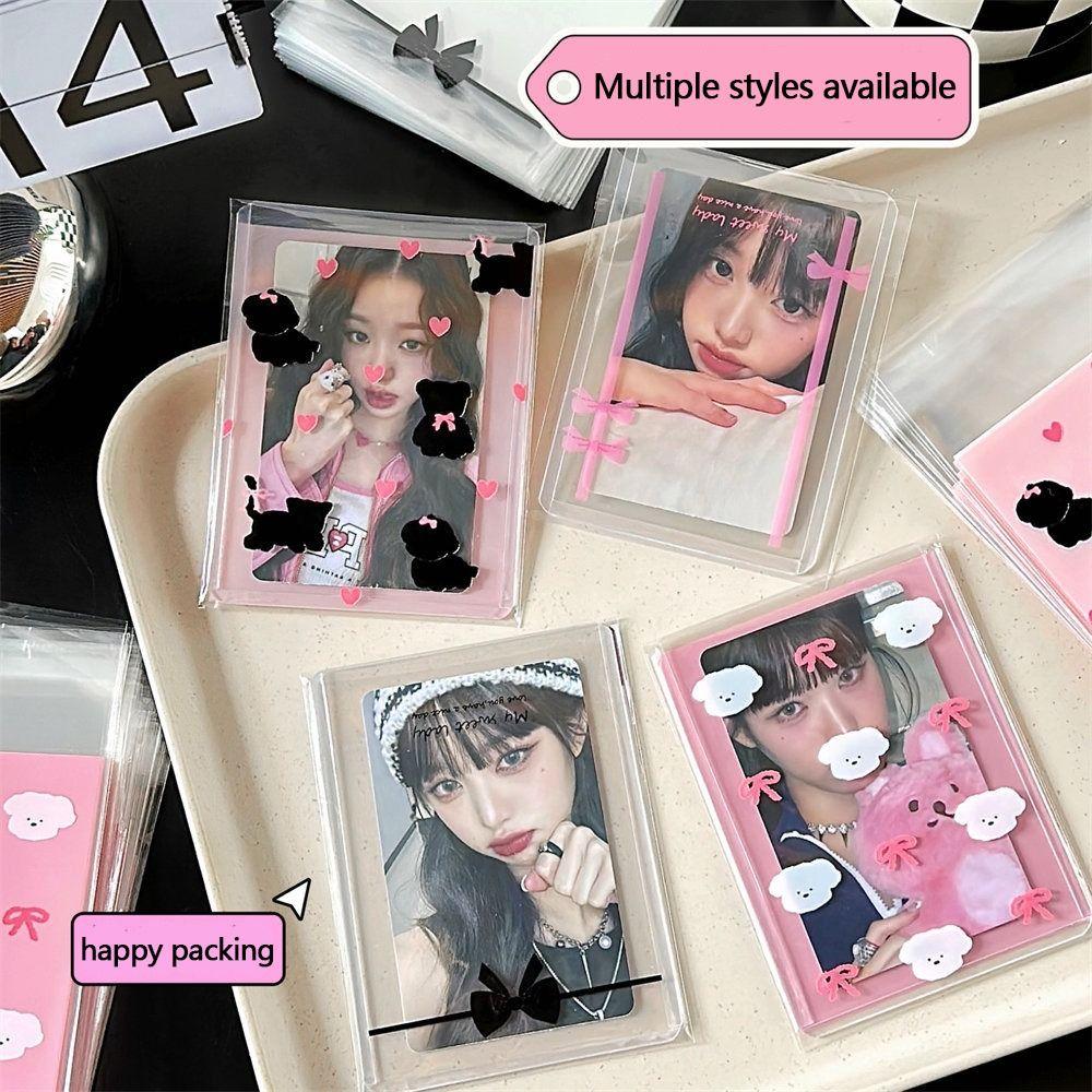 

50Pcs Photo Postcards Plastic Pouch Transparent Gift Pouch High Quality Self Adhesive Bags 3