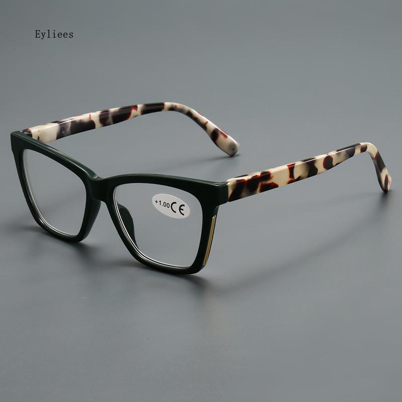 Fashion Women Reading Glasses Anti Blue Light Cat Eye Ladies High Quality Computer Presbyopic Eyeglasses +1.0 +4.0 Gafas Hombre