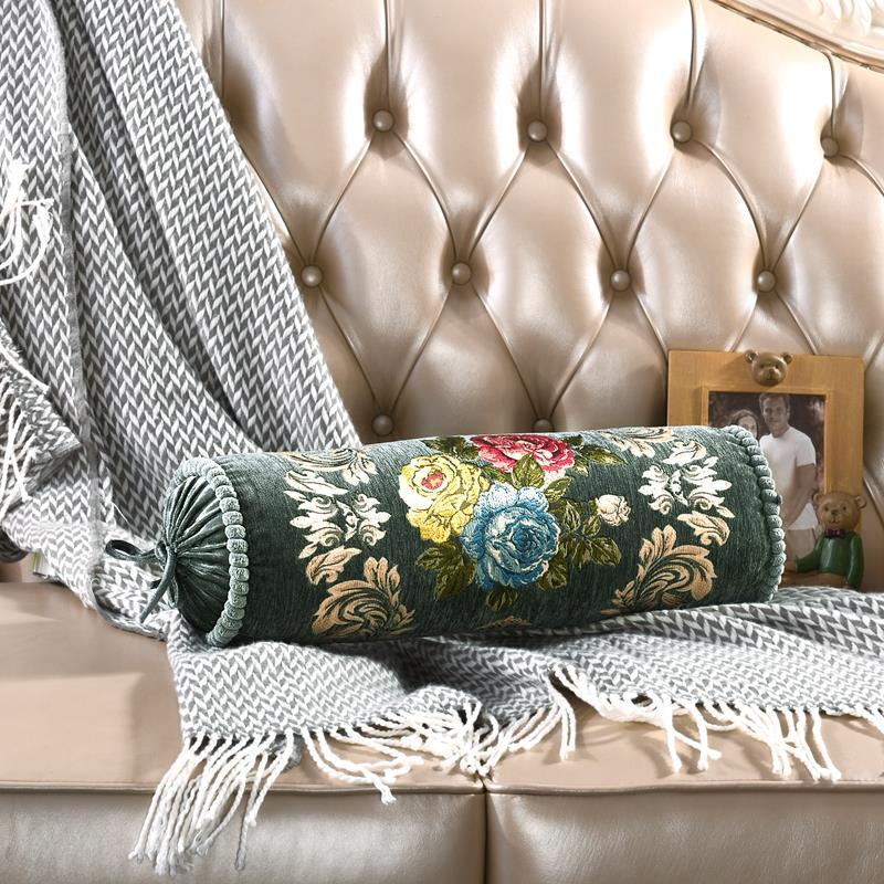 European Cylindrical Candy Pillowcases Adult Neck Support Pillow Covers Buckwheat Cushion Covers Orthopedic Cervical Pillowcase