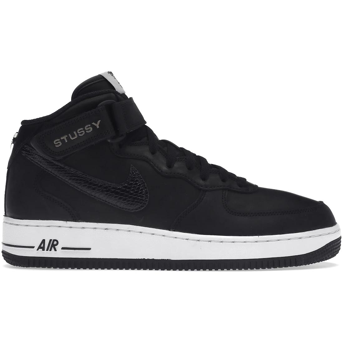 

Кроссовки Nike Air Force 1 Mid Stussy Черно-белые(DJ7840-001) 36.5