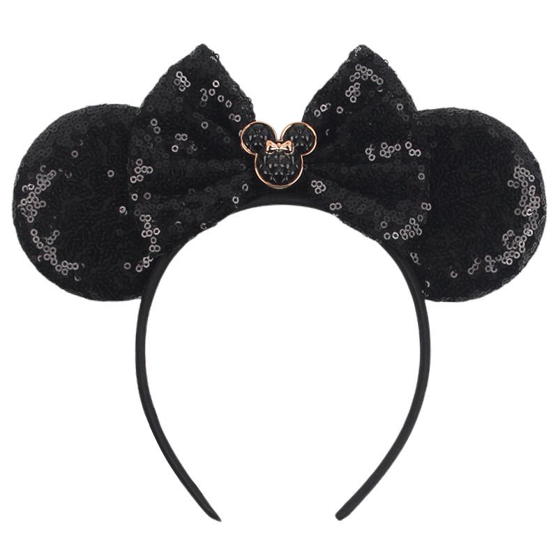 Newest Mouse Ears Headband Kid Adult Festival Party Sequins HairBow Hairband Women Girl Hair Accessories Gift