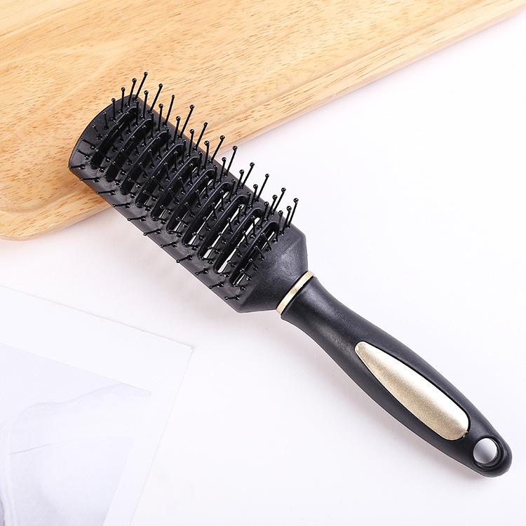 Anti-Static Airbag Massage Curly Hair Comb - Plastic Cushion & Rolling Design