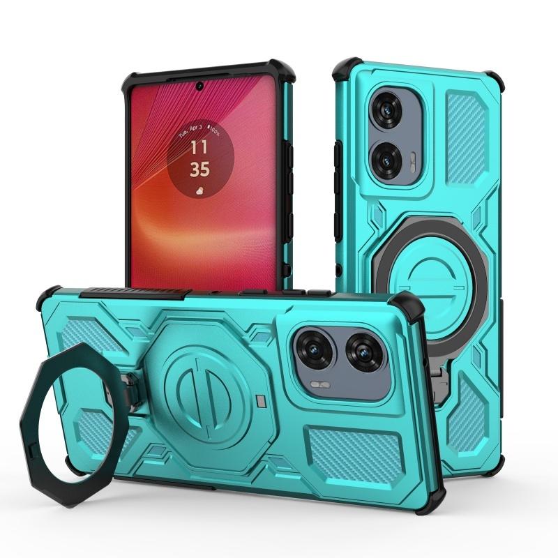 For Moto Edge 50 Fusion Case Cover Motorola Moto Edge 50 Fusion Capas Shockproof Bumper Attraction Adsorption Ring Holder Fundas
