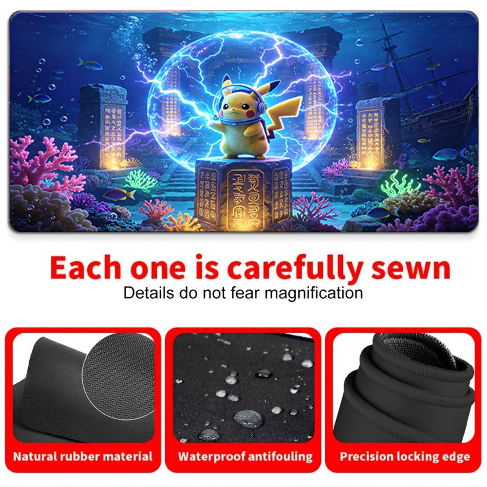Pokemon Eeveelutions Vibrant Art Gaming Desk Mat NonSlip Washable Mouse Pad 30x80x0.2cm
