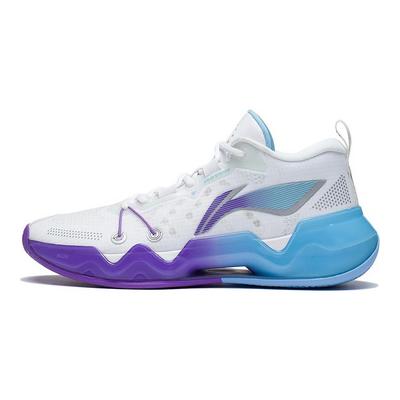 Li Ning Liren 2 Low Basketball Shoes Men's Low Top Standard White/Blue/Purple ABAS039-11