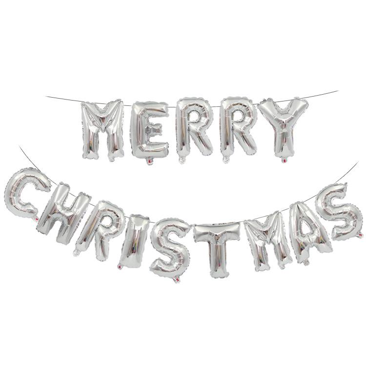 Christmas Decor Set: Snowman, Santa, Snowflake & Tree Balloons