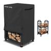 Portable Firewood Protective Cover With Breathable Design For Moisture Prevention And Easy Folding