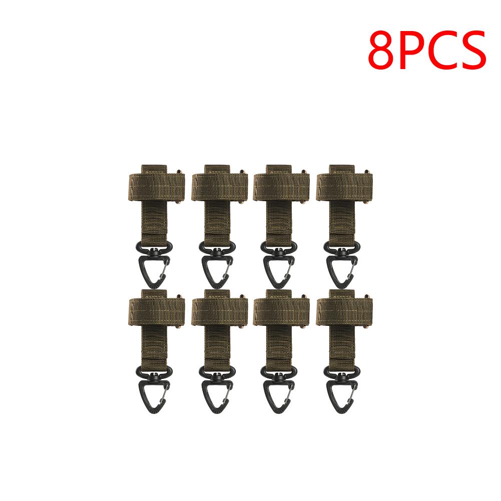 8-40PCS Gloves Hook Climbing Rope Storage Buckle Camping Mountaineering Hanging Buckles Outdoor Accessories