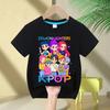 Baby Girl Clothes Crew Neck Cartoon Girls Boys Tee Kids Rumi T-shirt KPop Demon Hunters Print Fashion Casual Tops Casual
