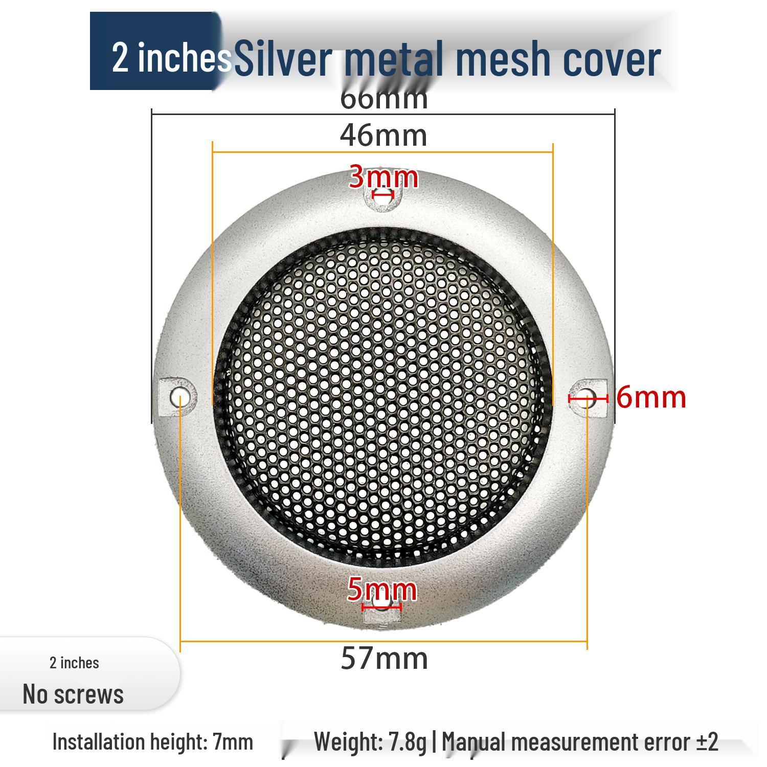 Metal Mesh Speaker Grille Dust Cover for 2  to 10  Car Speakers