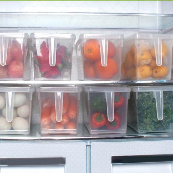 Transparent Fridge Fresh Storage Box Crisper Refrigerator Sealed Food Container