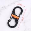 Stainless Steel Carabiner With Lock Keychain Anti-Theft Outdoor Backpack Buckle