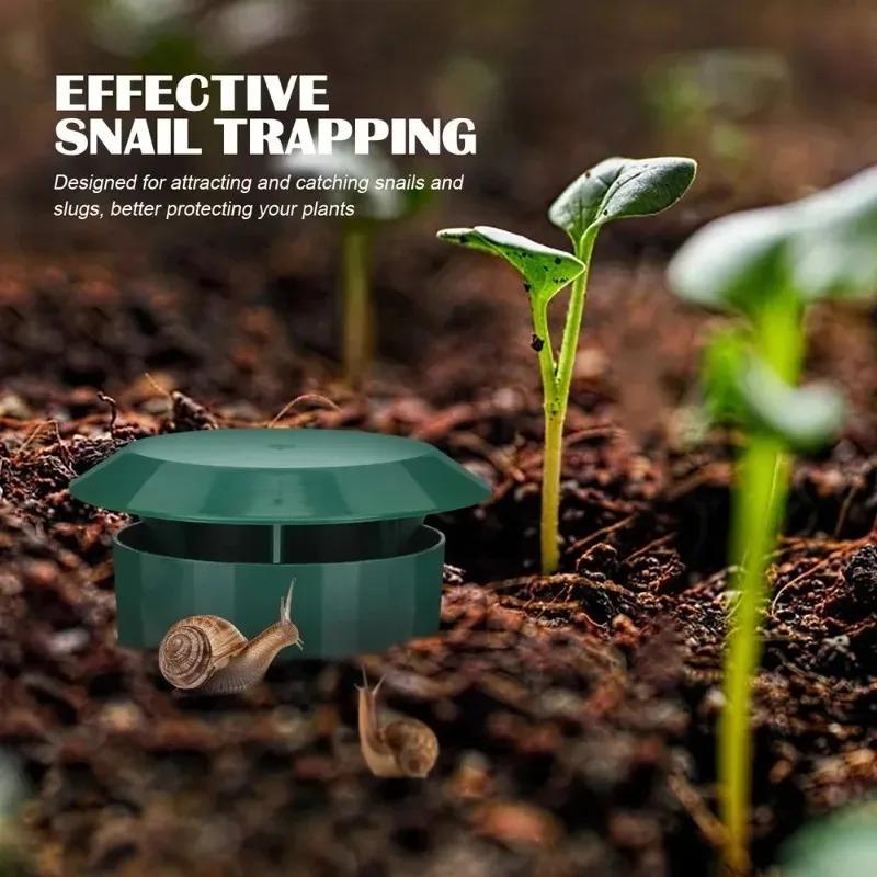 1/20pcs Snail Trap Catcher Garden Slug Cage Snail Cage Slug Pest Repeller Reusable Plastic Snail Trap Plants Farm Protector Tool