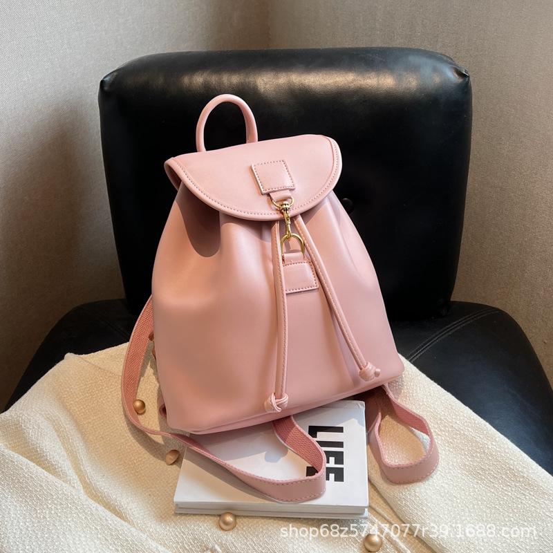 Backpack Women's Backpack 2025 New Trendy Travel Niche Bag High-end Leather Leisure Travel Schoolbag