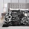 My Chemical Romance Band Super Soft Blanket  Children Plush Throw Blanket Fluffy Couch Chair Flannel Bedspread Sofa Bed Cover
